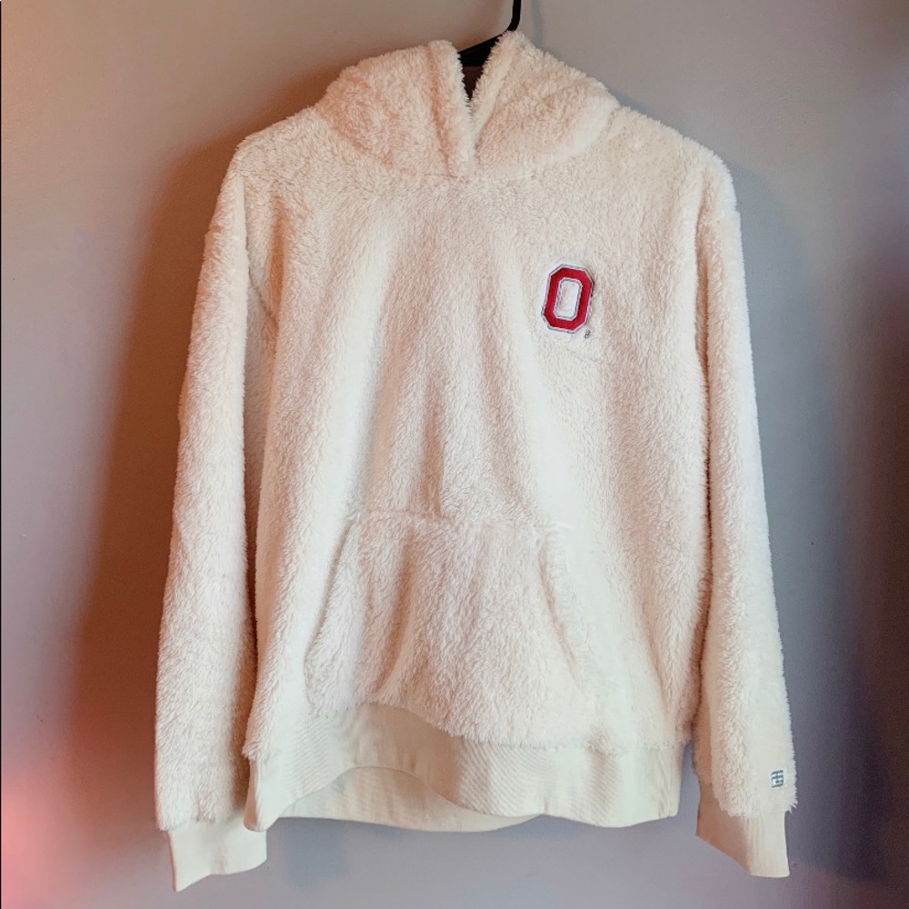 Ohio state fluffy hoodie